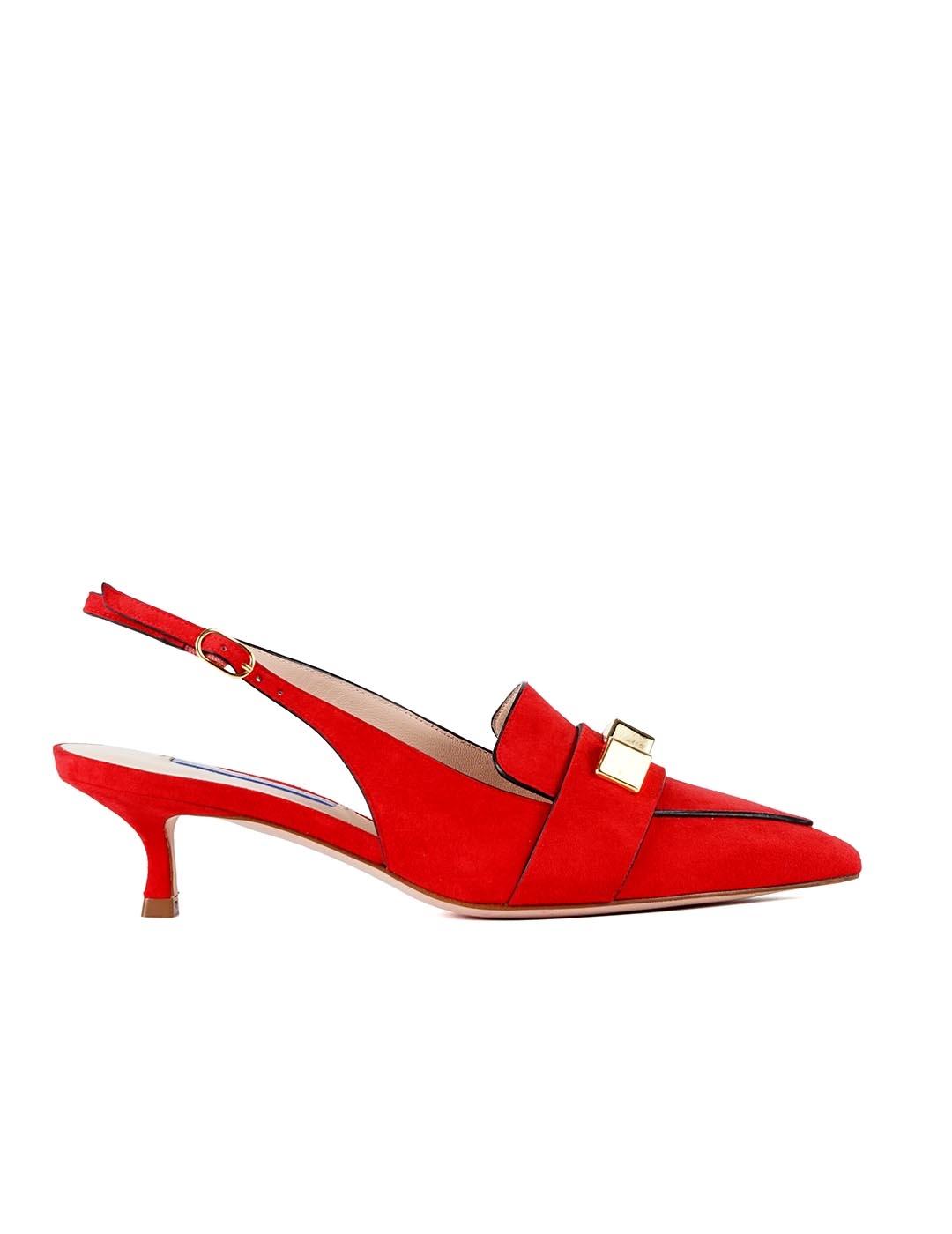 Zapato Stuart Weitzman Cleopyramid rojo