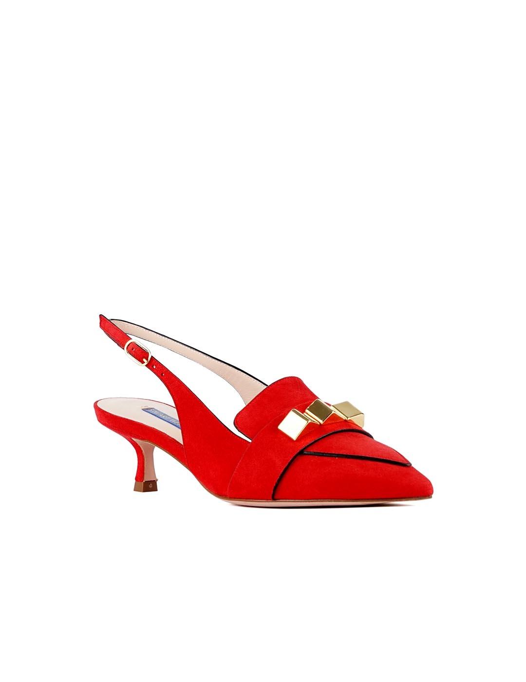 Zapato Stuart Weitzman Cleopyramid rojo