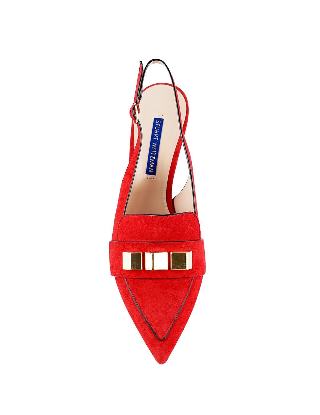 Zapato Stuart Weitzman Cleopyramid rojo