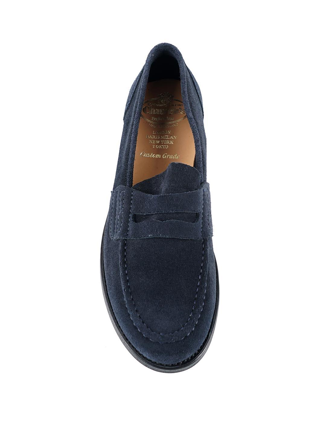 Beffcote azul mocasín antifaz serraje suela