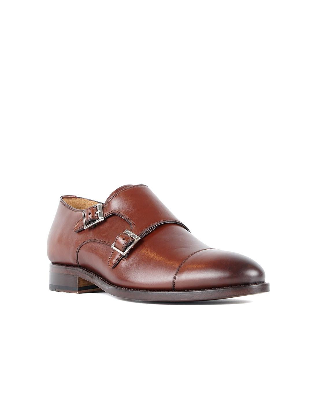 Zapato Cordwainer doble hebilla Oswald para hombre