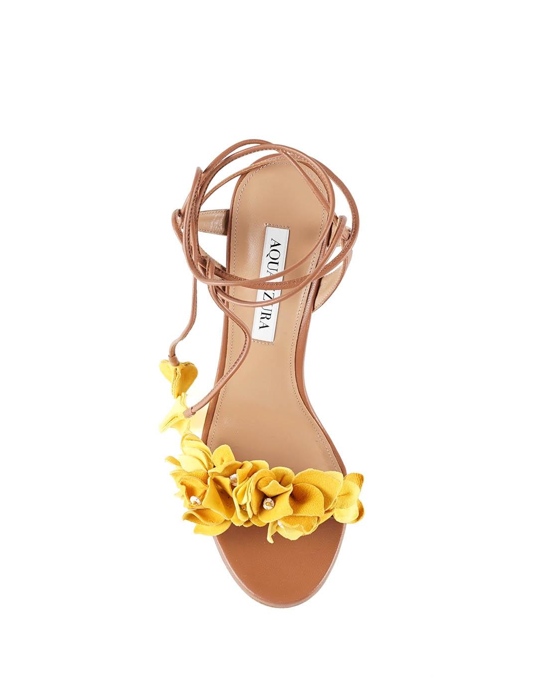 Sandalia Aquazzura Bougainvillea de tacón para mujer