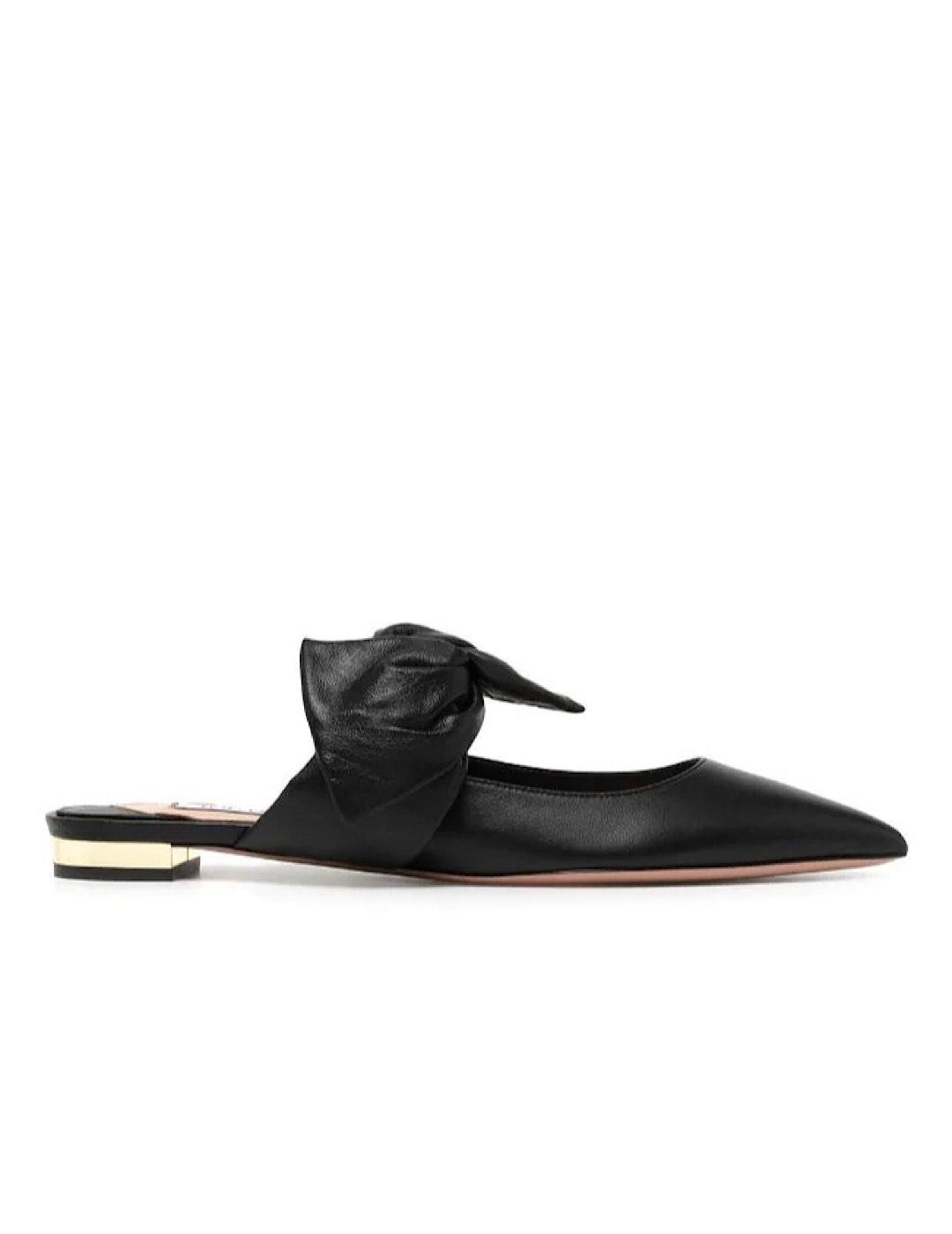 Mule Aquazzura lilla flat