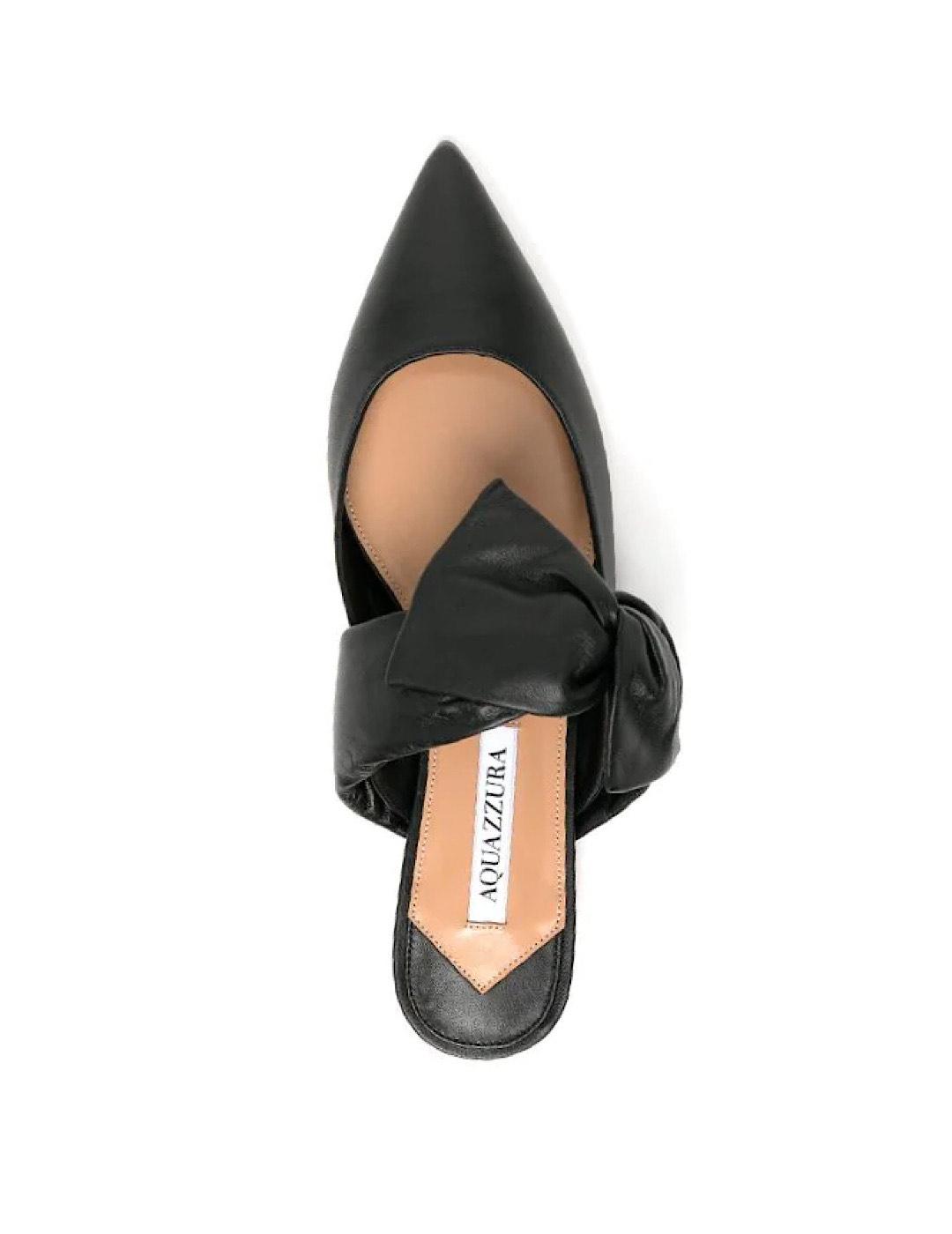 Mule Aquazzura lilla flat