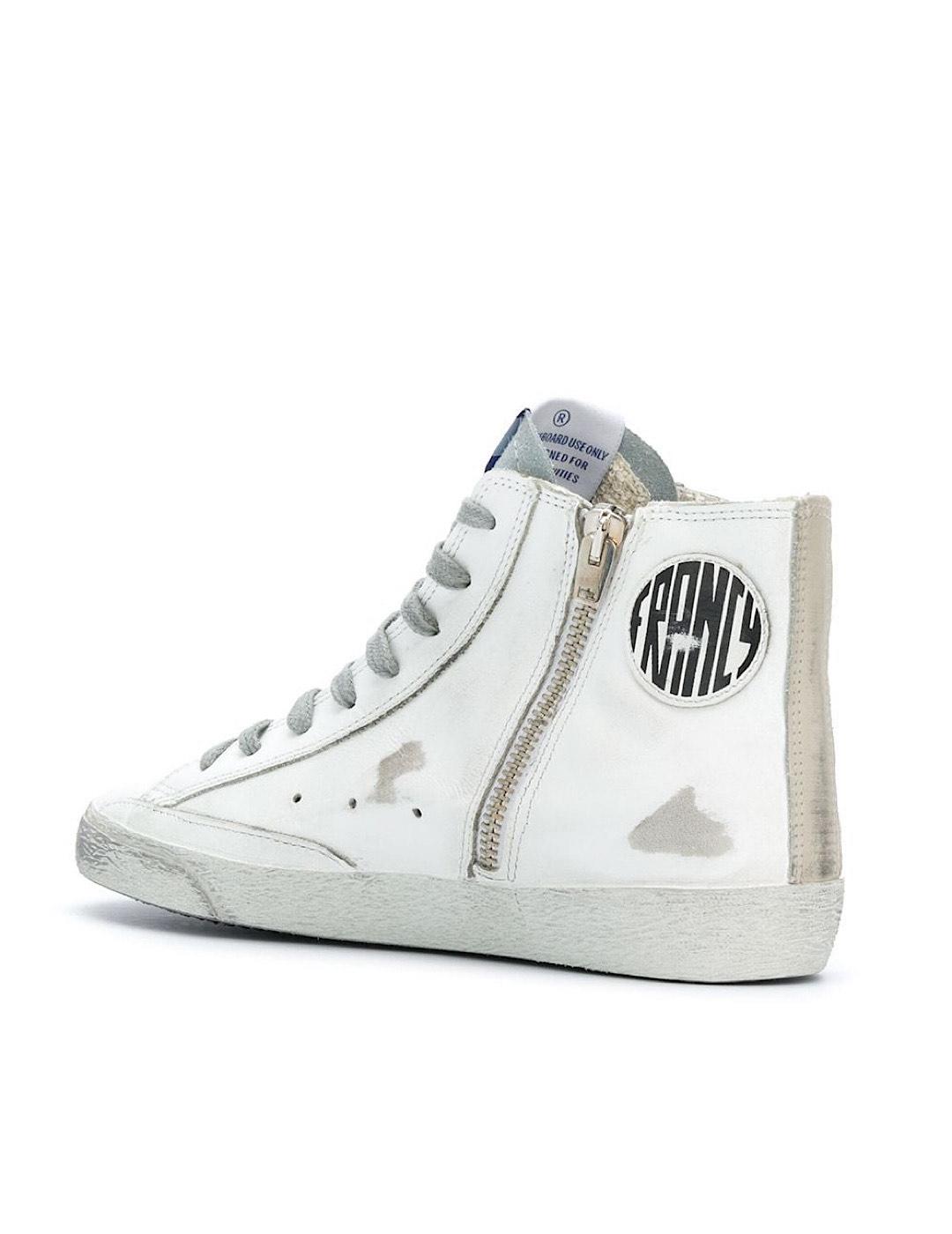 Golden Goose francy leather white silver