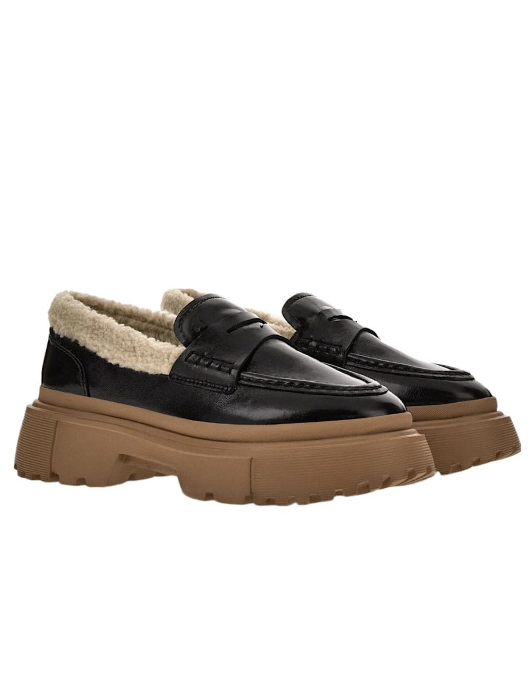 Mocasín H629 nefrocon pelo para mujer